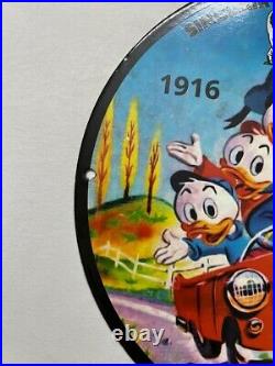 1916 Sinclair Motor Oil Corporation Donald Duck Porcelain Enamel Sign