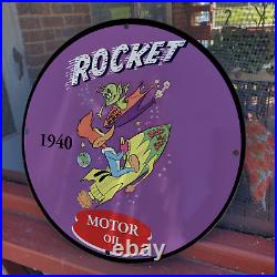 1940 Rocket Motor Oil Woody Gas & Oil Station Garage Man Cave Sign