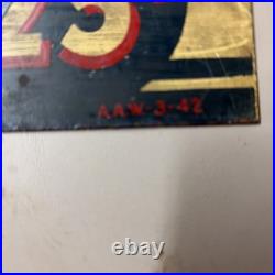 1942 Essolube Motor Oil Double Sided Sign Rare