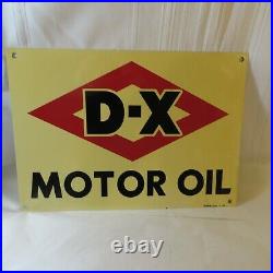 1952 D-x Motor Oil Metal Sign 20 X 14