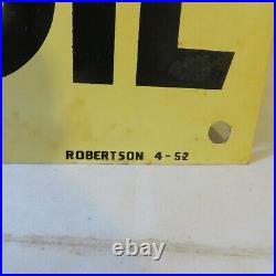 1952 D-x Motor Oil Metal Sign 20 X 14