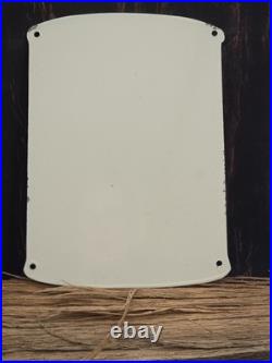 1956 Texaco Motor Oil Gasoline Porcelain Gas Pump Sign 11 X 8 Heavy Sign