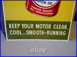 1958 Vintage Veedol Motor Oil Can Display Sign-flying A-nos-18 Gas Station 1958 Vintage Veedol Motor Oil Can Display Sign-flying A-nos-18 Gas Station