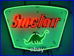 20x16 Sinclair Dino Gasoline Gas Motor Oil Fuel Neon Sign Light Lamp Vivid