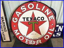 42 DSP Texaco Motor Oil Porcelain with Ring
