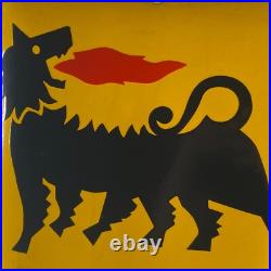 AGIP Enamel Sign 23.6x13.8 (60x35cm) Retro Motor Oil Collector Garage Big Decor AGIP Enamel Sign 23.6x13.8 (60x35cm) Retro Motor Oil Collector Garage Big Decor