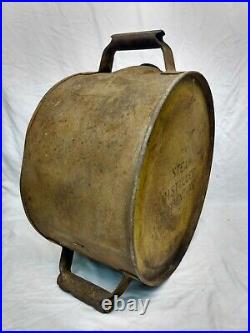 ANTIQUE 1920's MOTOR OIL METAL ROCKER CAN St. Louis Can Co. Gas Station Sign old
