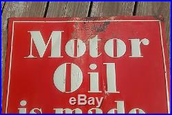 ANTIQUE EARLY MOBIL Motor Oil Is Made Not Found ASK FOR MOBILOIL the world's