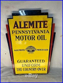 Alemite Motor Oil Sign