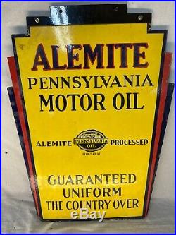 Alemite Motor Oil Sign