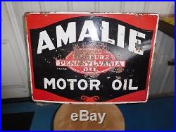 Amalie Motor Oil Porcelain Sign