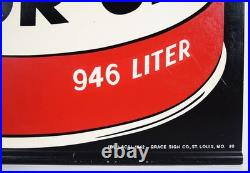 Amalie Pennsylvania Motor Oil Double Sided Tin Hanging Sign 34 Inches Tall