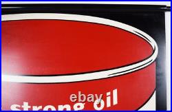 Amalie Pennsylvania Motor Oil Double Sided Tin Hanging Sign 34 Inches Tall