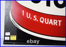 Amalie Pennsylvania Motor Oil Double Sided Tin Hanging Sign 34 Inches Tall