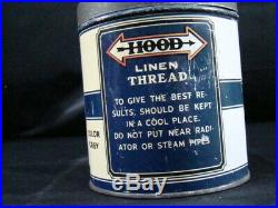 Antique Hood Tire Cord not quart Motor Oil Can Old Car Sign Original Advertising