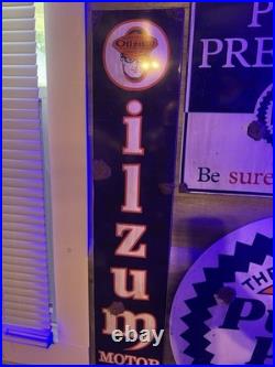 Antique style barn find look Oilzum Motor Oil Dealer Service Sales Sign