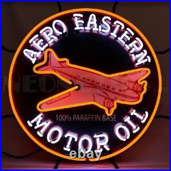 Aviation Neon Sign Aero Eastern Motor Oil Hanger wall lamp light Airplane Fuel