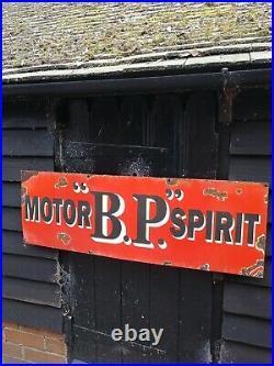 BP enamel sign vitreous BP Motor Spirit sign porcelain sign British Petroleum
