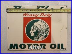 Big Chief Heavy Duty Motor Oil Porcelain Sign