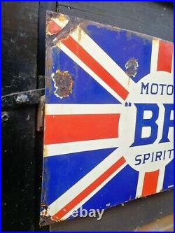Bp Enamel Sign Bp Motor Spirit Sign Porcelain Sign British Petroleum Union Jack