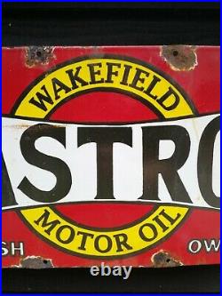 Castrol Enamel Sign motor spirit sign motor oil petrol service garage sign