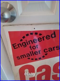 Castrol GTX Super Multi-Grade Motor Oil Embossed Authorized Dealer Metal Sign