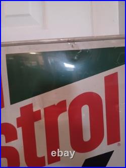 Castrol GTX Super Multi-Grade Motor Oil Embossed Authorized Dealer Metal Sign