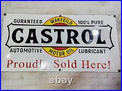 Castrol Motor Oil 48 X 24 Inches Enamel Sign