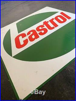 Castrol Motor Oil Genuine Vintage Screen Print Tin Sign