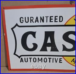 Castrol Motor Oil Porcelain Enamel Sign 36 x 15 Inches 1 Sided