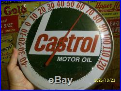Castrol Motor Oil Thermometer SIgn