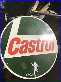 Castrol Tin Motor Oil Sign Rare