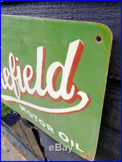 Castrol enamel sign Wakefield motor oil sign porcelain gasoline sign oil sign