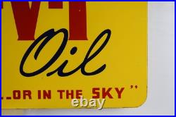Champlin HI-V-I Motor Oil Double Sided Porcelain Sign 32 Inches Wide 20 Tall