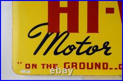 Champlin HI-V-I Motor Oil Double Sided Porcelain Sign 32 Inches Wide 20 Tall