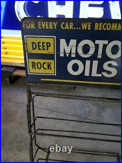 Deep Rock Motor Oil Can Sign Rack