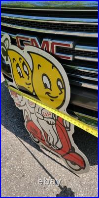 ESSO Two Stroke Motor Oil Vintage porcelain sign ESSO Two Stroke Motor Oil Vintage porcelain sign