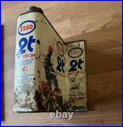 ESSo Original Vintage 1950s Esso motorcycle Motor Oil Flange Sign