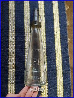 Early Original BP 1 liter Energol Motor Oil Bottle With Matching Spout