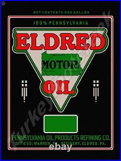 Eldred Motor Oil 24 x 32 METAL SIGN