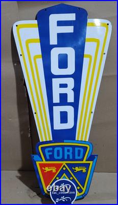 Ford Porcelain Enamel Sign 40 x 20 Inches 1 Sided