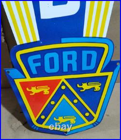 Ford Porcelain Enamel Sign 40 x 20 Inches 1 Sided
