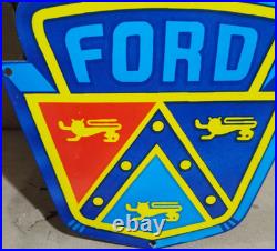 Ford Porcelain Enamel Sign 40 x 20 Inches 1 Sided