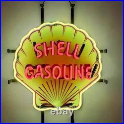 Gasoline Gas Motor Oil 17x17 Neon Sign Light Lamp With HD Vivid Printing