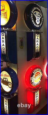 General Motors Holden Garage Light Up Garage Sign Petrol Bowser Oil Bottle Tin