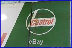 Genuine 4-piece original Castrol Motor Oil enamel sign