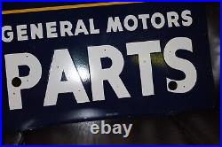 Gm General Motors Parts Dealership Porcelain Metal Neon Sign Skin Chevy Gas Oil