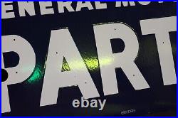 Gm General Motors Parts Dealership Porcelain Metal Neon Sign Skin Chevy Gas Oil