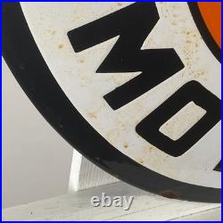 Gulf Enamel Sign Ø 50cm (19.7) Retro Motor Oil Collector Vintage Wall Decor