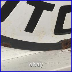 Gulf Enamel Sign Ø 50cm (19.7) Retro Motor Oil Collector Vintage Wall Decor